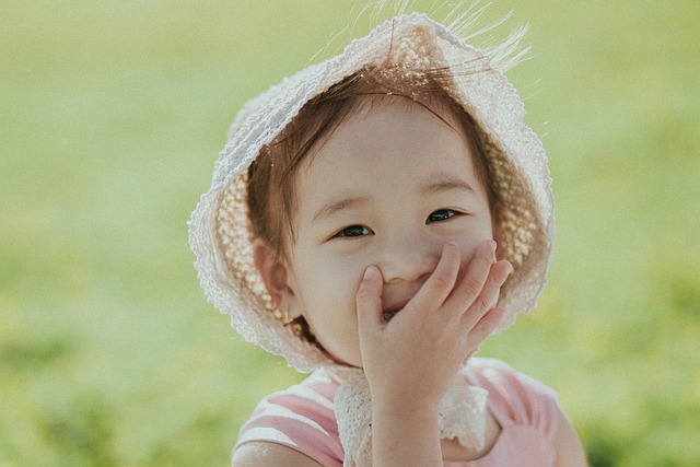 孩子, 笑, 学步的儿童, 微笑, 亚洲人, 肖像, 婴儿